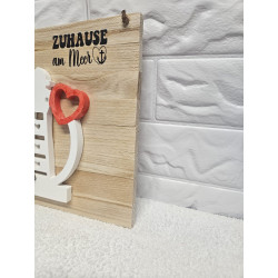 Wandbild Leuchtturm mit Spruch