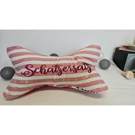 Lesekissen, Leseknochen mit Aufdruck Schatzersatz