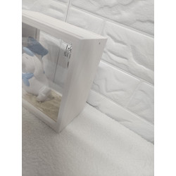 Holzrahmen mit Seehund