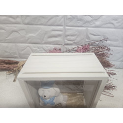 Holzrahmen mit Seehund