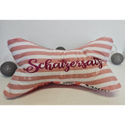 Lesekissen, Leseknochen mit Aufdruck Schatzersatz