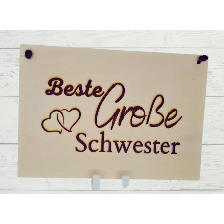 Wand-/ Türschild Große Schwester