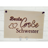 Wand-/ Türschild Große Schwester