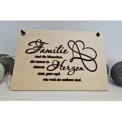 Wand-/ Türschild Familie